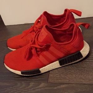 Red Adidas NMDs AR1 Men’s Size 11.5 fair condition